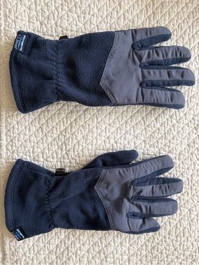 Llbean fleece gloves, women’s. Size large
